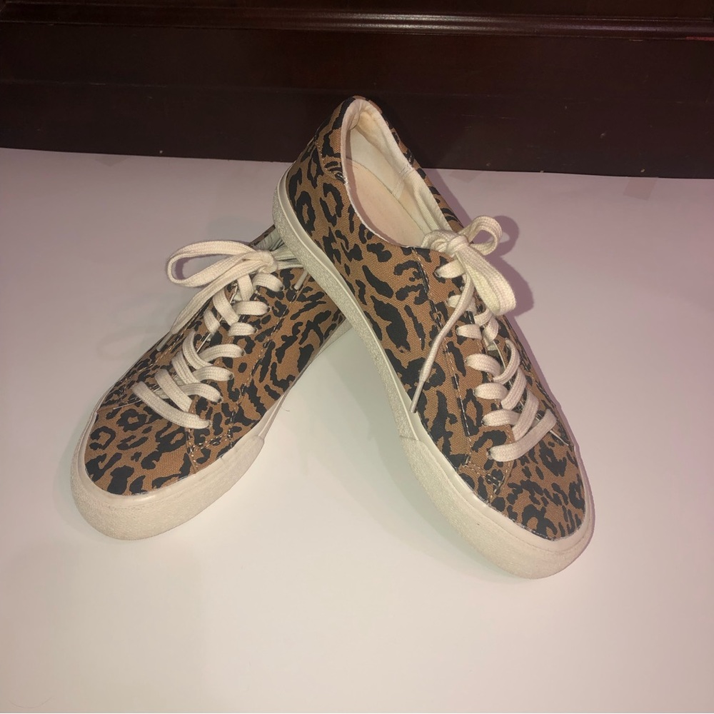 Madewell sidewalk animal print sneakers size 7.5 price firm!